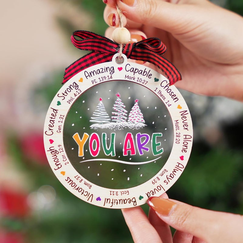 Hangwoous Christian Gifts for Women, 2025 Christmas Ornaments, Christian Christmas Ornaments, Religious Gifts for Women, Religious Ornament, New Year Gift, Xmas Gift for Friends, Friendship Gift - Image 3